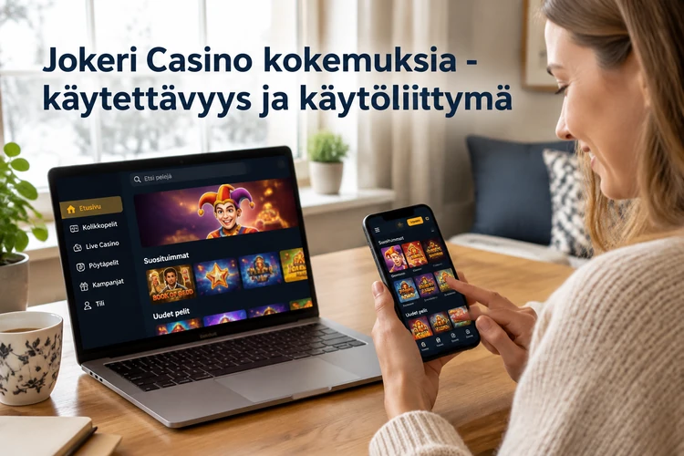 Jokeri Casino kokemuksia - käytettävyys ja käyttöliittymä